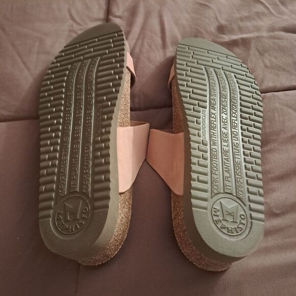 Mephisto Sandals Women's 37 7 Helen Braided Twist Gladiator Leather Comfort - Picture 10 of 10